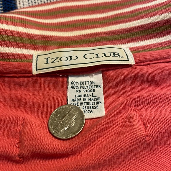 Vintage IZOD polo tee size medium - Picture 3 of 4